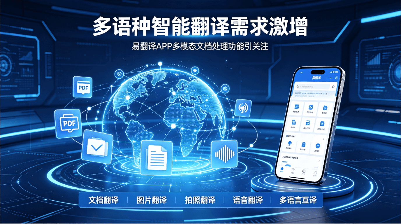 多语种智能翻译需求激增 易翻译APP多模态文档处理功能引关注